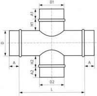 Купить крестовина сварная круглого сечения оптом | ПРОТОРГ