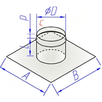 Купить врезка круглого сечения в плоскость оптом | ПРОТОРГ