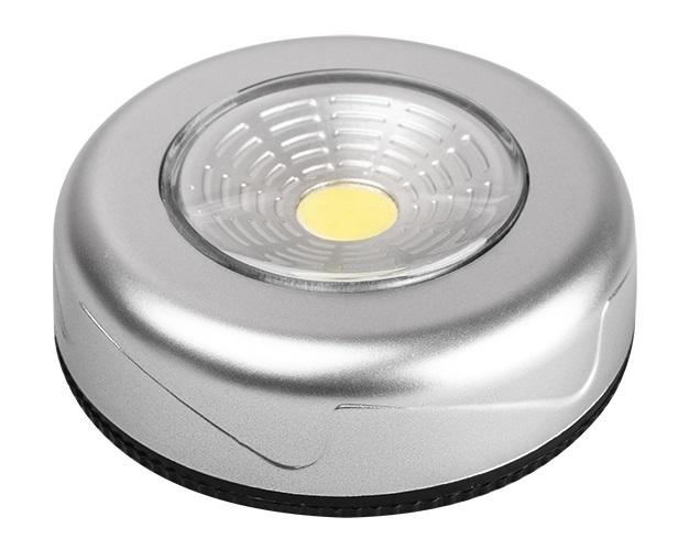 Рекомендуем купить Светильник светодиодный TF3-L1W-sr пушлайт 1Вт COB 7500К IP20 60лм 3хAAA (не в компл.) серебр. ФАZА 5027251