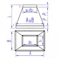 Купить переход прямоугольного сечения тип 1 оптом | ПРОТОРГ