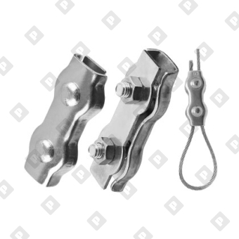 Зажим DUPLEX ART 8284 для троса Ø3мм, нерж. сталь А4 - №3