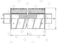 Шумоглушитель трубчатый круглый ГТК спирально-навивной - №1
