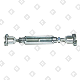 Талреп грузовой открытый с контргайками 1" x 12" вилка-вилка 4,5 т, оц. сталь - №3