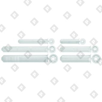 Пластиковая сетчатая гильза EASYFIX 12x50 для пустотелых оснований, под шпильку М6-М8 - №1