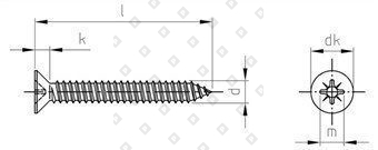DIN 7982 A4 C 4,8X19 Z - №4