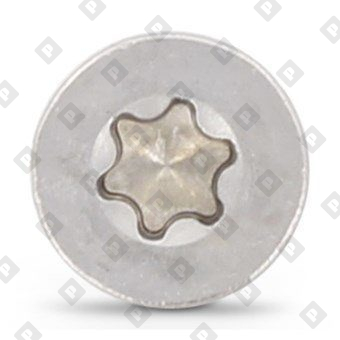 Винт ISO 10642 (DIN 7991) M6x30 с потайной головкой и шлицем TORX, нерж. сталь А4 - №2