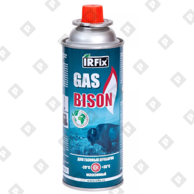 Газ универсальный IRFix GAS BISON для портативных газовых приборов, 400 мл - №1