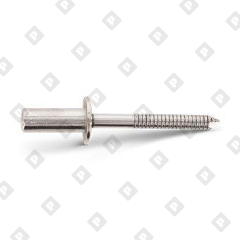 Заклепка вытяжная закрытая ISO 16585 4,8x12 со стандартным бортом, нерж. сталь A2 / нерж. сталь Sst - №2