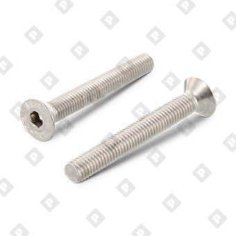 Винт ISO 10642 (DIN 7991) M4x10 с потайной головкой и внутренним шестигранником, нерж. сталь А2 - №1