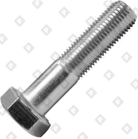 Болт DIN 931 M12x45 с шестигранной головкой SW19 и неполной резьбой, кл. пр. 8.8, оц. сталь - №1