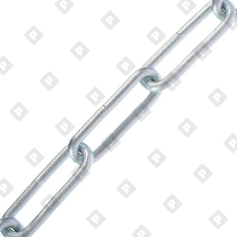 Цепь длиннозвенная DIN 763 Ø3 мм, оц. сталь - №3