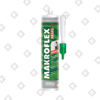 Герметик силиконовый Makroflex TA145 термостойкий, красный (0,3 л) - №1
