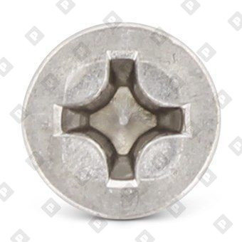 Винт DIN 965 М3х6 с потайной головкой и крестообразным шлицем РН, нерж. сталь А2 - №3