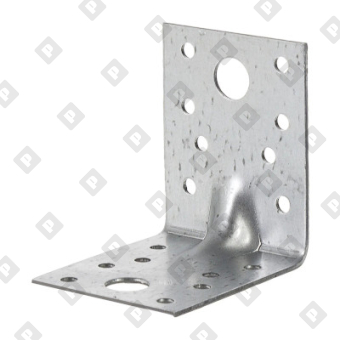 Крепежный усиленный уголок KUU 90x90x40x2 мм, оц. сталь - №1