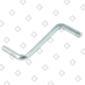 Ключ Z-образный шестигранный, внутренний SW4, оц. сталь - №1