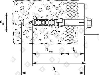 Дюбель фасадный fischer SXR 10x160 FUS с шестигранным шурупом и прессшайбой, оц. сталь - №4