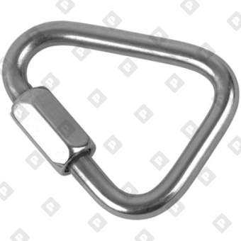 Карабин винтовой дельтавидный ART 8489 8 мм, нерж. сталь A4 - №1