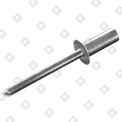 Заклепка вытяжная закрытая 4,8x17 с потайным бортом, алюминий / алюминий - №1