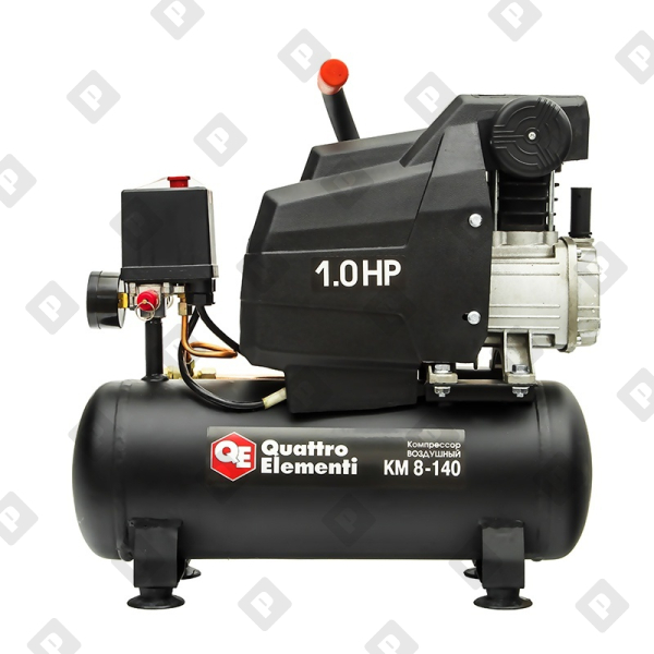 Компрессор 8 л QE 248-450 КМ 8-140 140 л/мин, 1 л.с, 8бар, масляный - №1