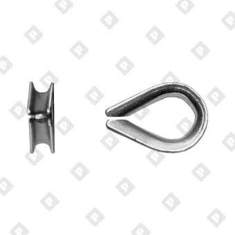 Коуш DIN 6899 для троса Ø38мм - №3