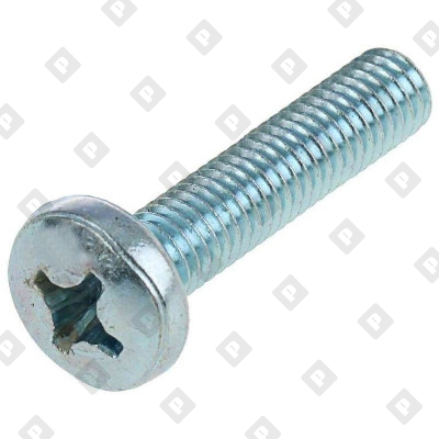 Винт DIN 7985 M6x30 с полуцилиндрической головкой и крестовым шлицем PH, кл. пр. 4.8, оц. сталь - №3