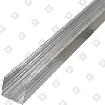 Профиль стоечный ПС-2 50x50x0.6 мм (3 м) для ГКЛ, оц. сталь - №1