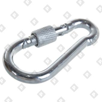 Карабин пожарный с фиксатором ART 814594 (DIN 5299D) 7x70, нерж.сталь А4 - №1