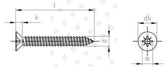 DIN 7982 A2 C 3,9X45 Z - №4