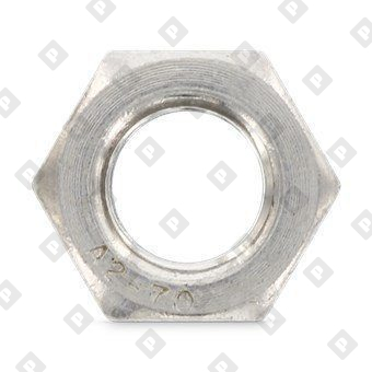 Гайка DIN 985 М16 шестигранная самоконтрящаяся с нейлоновым кольцом, нерж. сталь А2-70 - №3