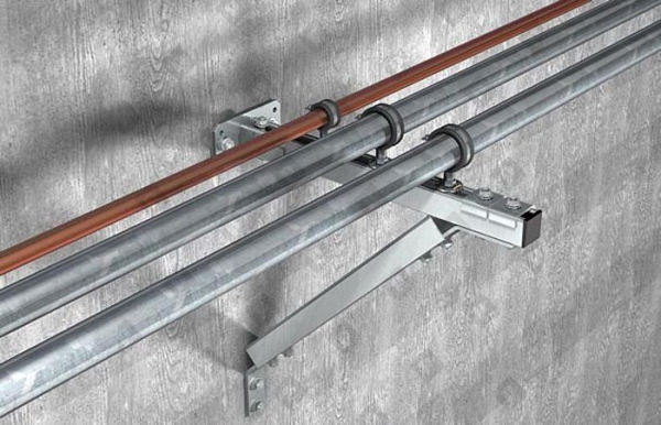 Одновинтовой трубный хомут fischer FGRS 12-15 (1/4") с гайкой M8, оц. сталь - №4