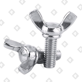 Винт DIN 316 M8x70 барашковый с прямыми лепестками американской формы, кл. пр. 4.8, оц. сталь - №1